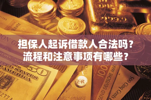 济南担保人起诉借款人合法吗？流程和注意事项有哪些？