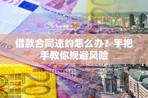 济南借款合同违约怎么办？手把手教你规避风险