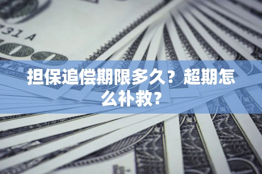 济南担保追偿期限多久？超期怎么补救？