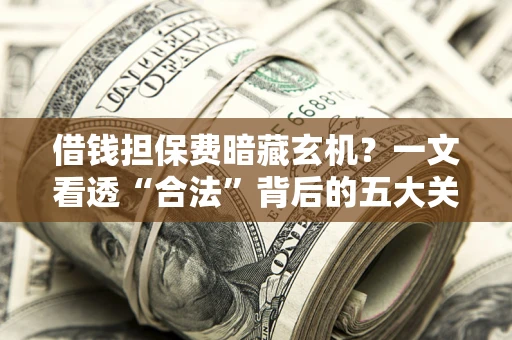 济南借钱担保费暗藏玄机？一文看透“合法”背后的五大关键陷阱