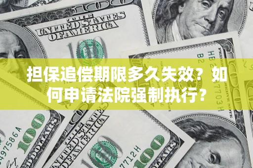 济南担保追偿期限多久失效？如何申请法院强制执行？