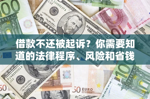济南借款不还被起诉？你需要知道的法律程序、风险和省钱技巧